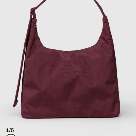 NWOT Baggu Nylon Shoulder Bag Mahagony - Picture 4 of 4